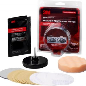 3M Headlight Restoration Kit 39008 DIY Lens Repair System for Cloudy Headlights