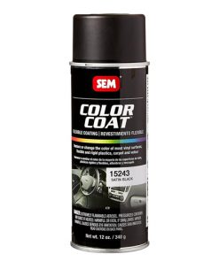 SEM 15243 Satin Black Color Coat Flexible Vinyl Plastic Spray