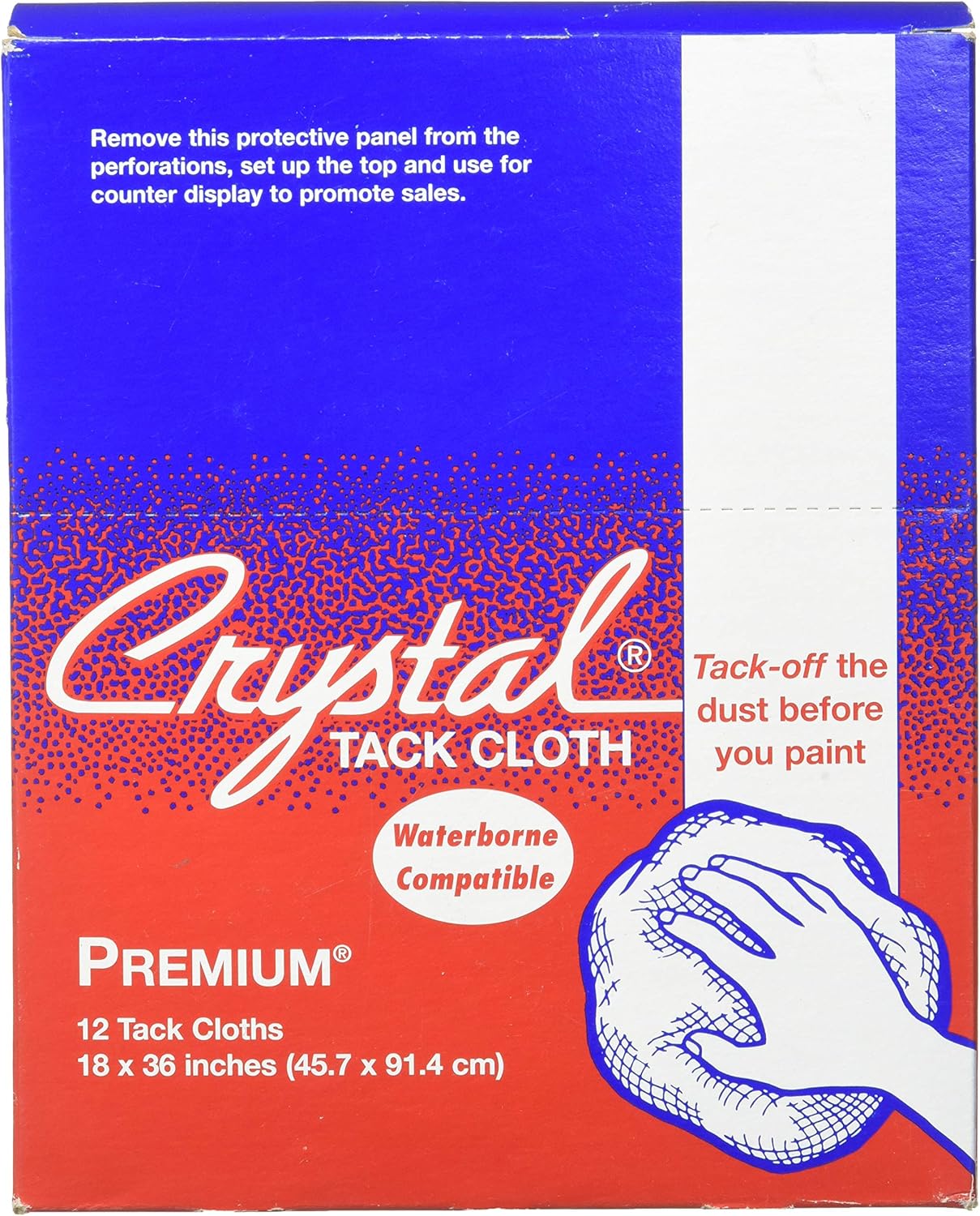 Premium Tack Cloths Crystal 18" x 36" (12 Pack)
