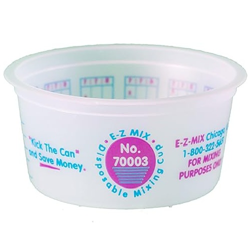 E-Z MIX 70003 1/4 Pint Cup (Plastic)-200 Pack
