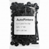 Car Cable Tie Clip, Black, 5x100mm, 100, T-Bar with Push-In Anchor, Automotive Wire Management Fasteners