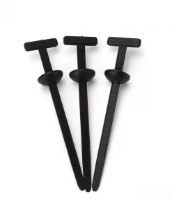 Car Cable Tie Clip, Black, 5x100mm, 100, T-Bar with Push-In Anchor, Automotive Wire Management Fasteners - Image 5