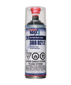 SprayMax 3680212 2K Hot Rod Satin Black – 12 oz Aerosol Free Shipping