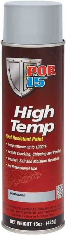POR-15 44318 High Temp Aluminum Aerosol Spray 15 oz