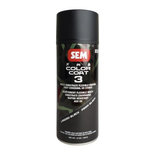 SEM 85013 Color Coat 3 Landau Black 16 oz Aerosol