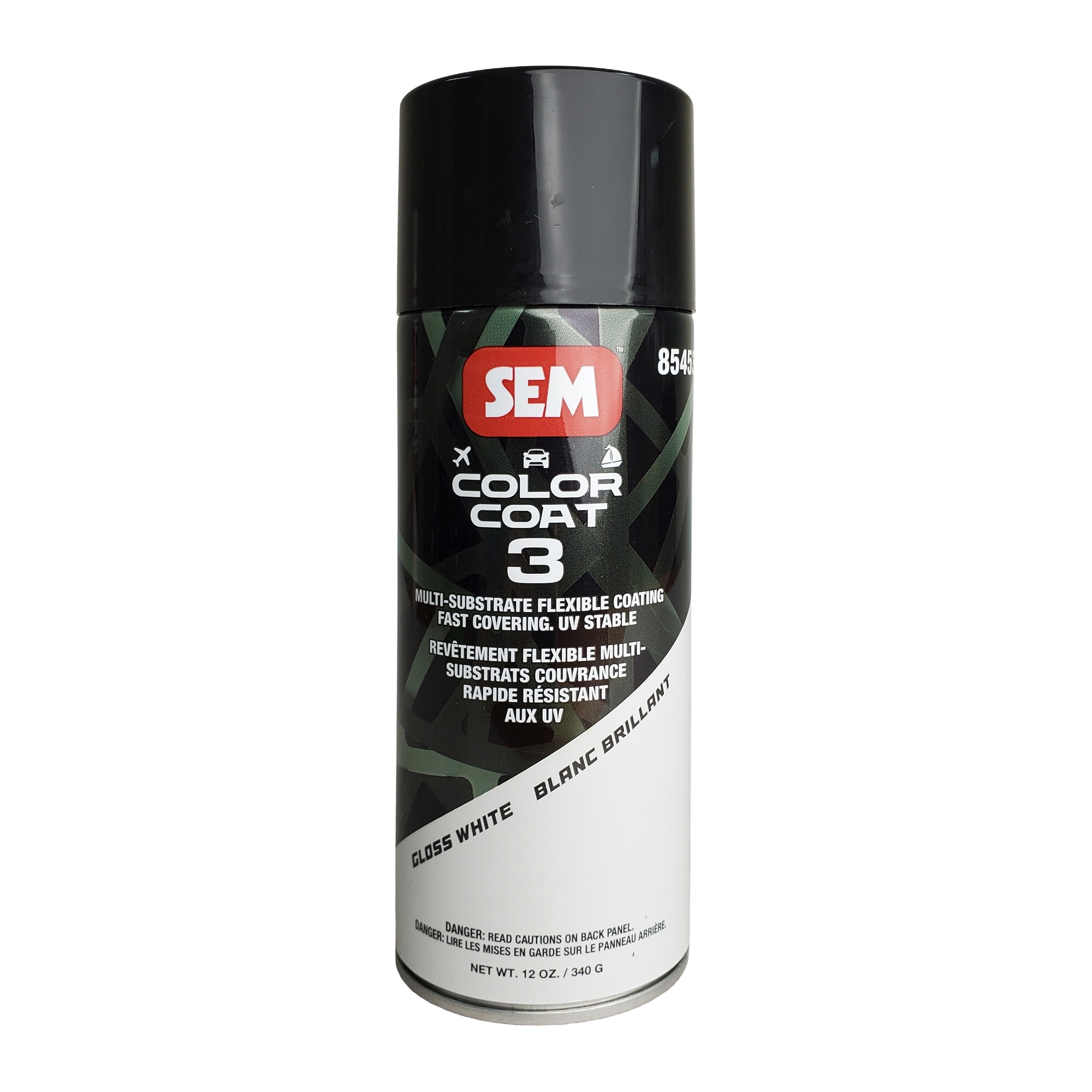 SEM 85453 Color Coat 3 Gloss White 16 oz Aerosol