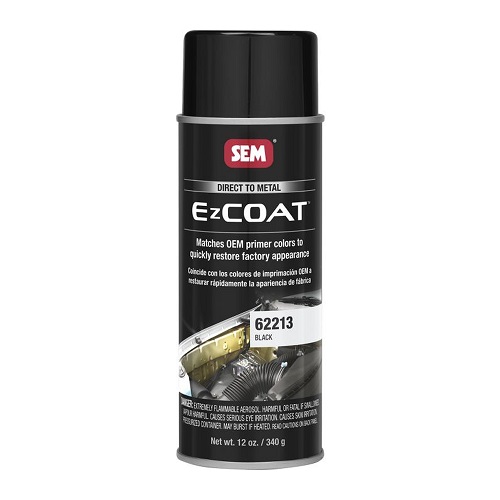 SEM 62213 EZ Coat Black direct-to-metal automotive refinishing aerosol