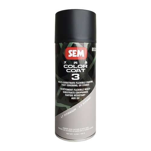SEM 85353 Light Titanium Color Coat 3 automotive interior refinishing aerosol