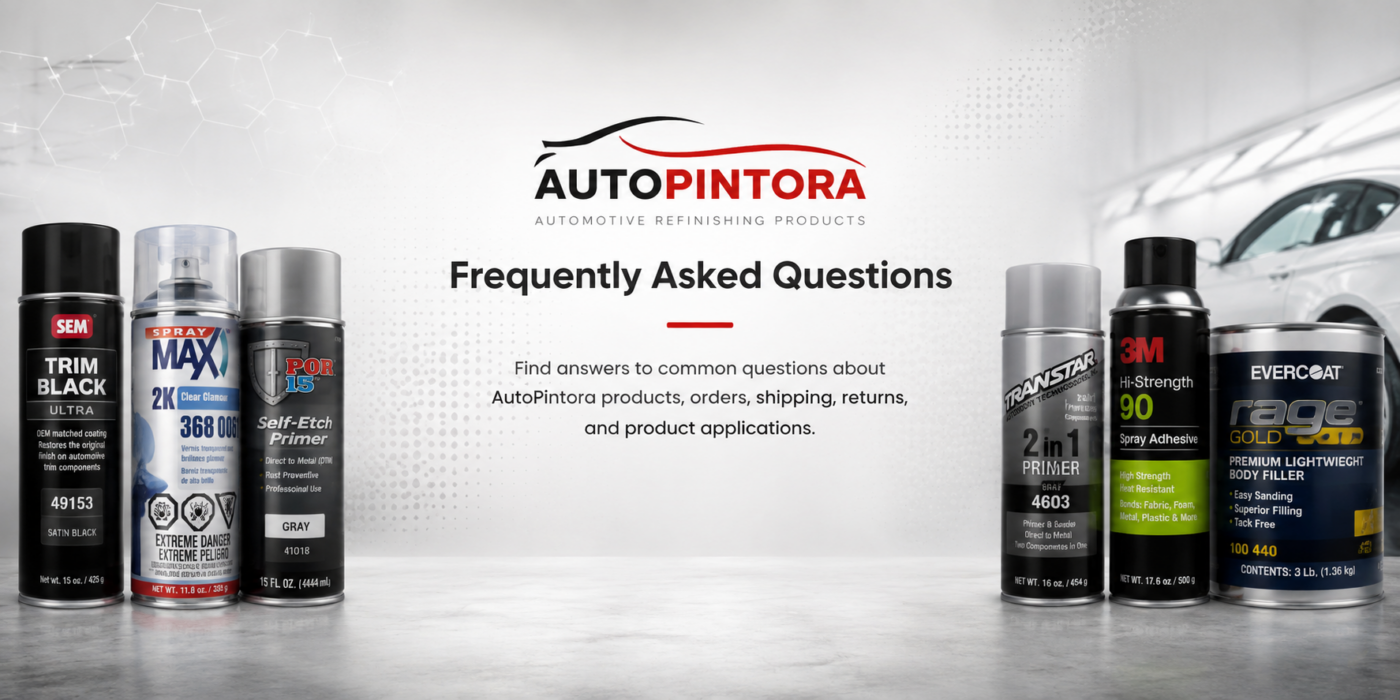 AutoPintora FAQ – Automotive Products and Customer Support