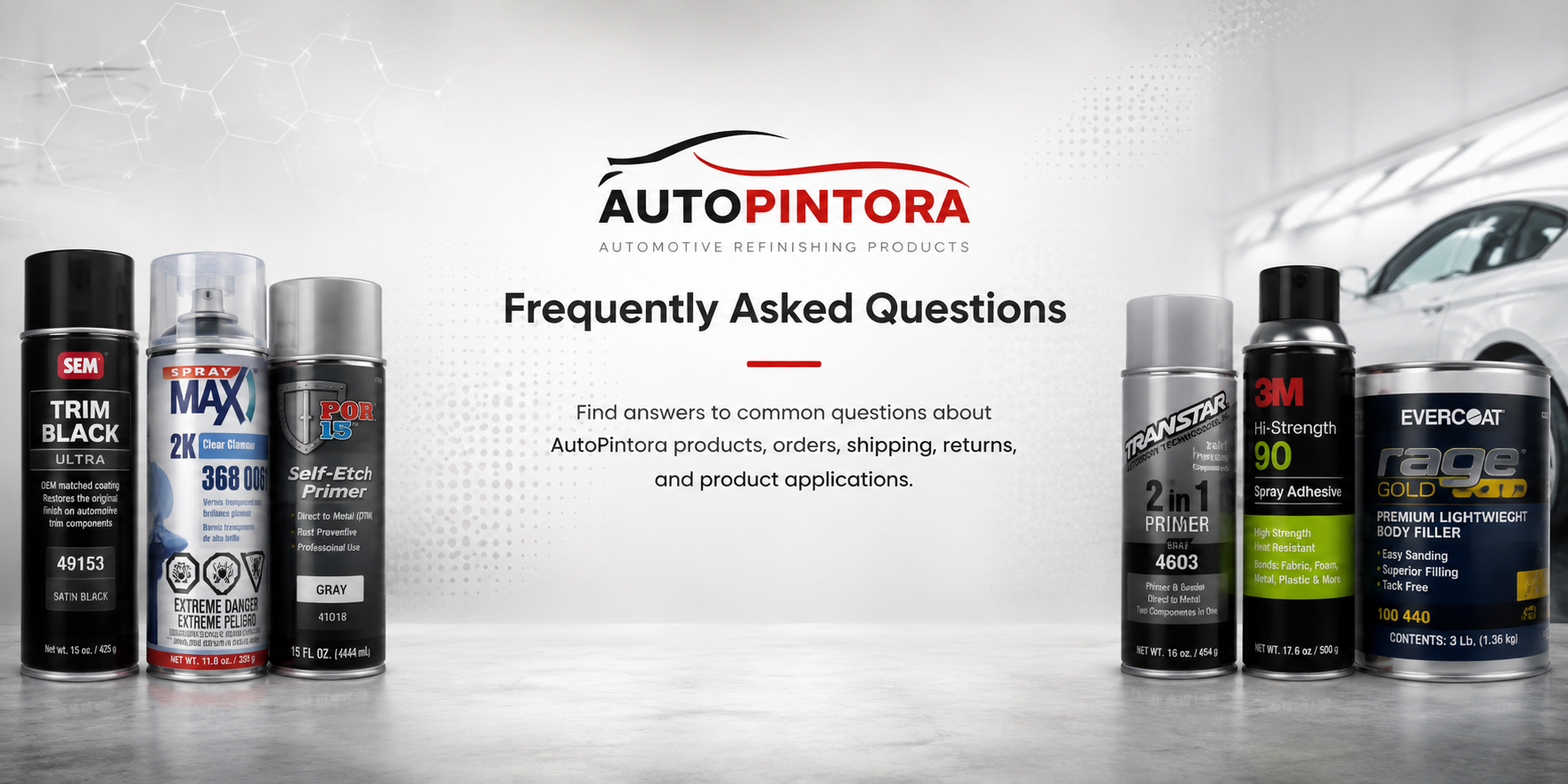 AutoPintora FAQ – Automotive Products and Customer Support