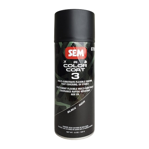 SEM 87093 Black Color Coat 3 16 oz Aerosol